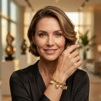 18K Gold Plated Multi Charm Bracelet for Women | Premium Fashion Bracelet